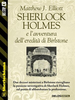 cover image of Sherlock Holmes e l'avventura dell'eredità di Birlstone